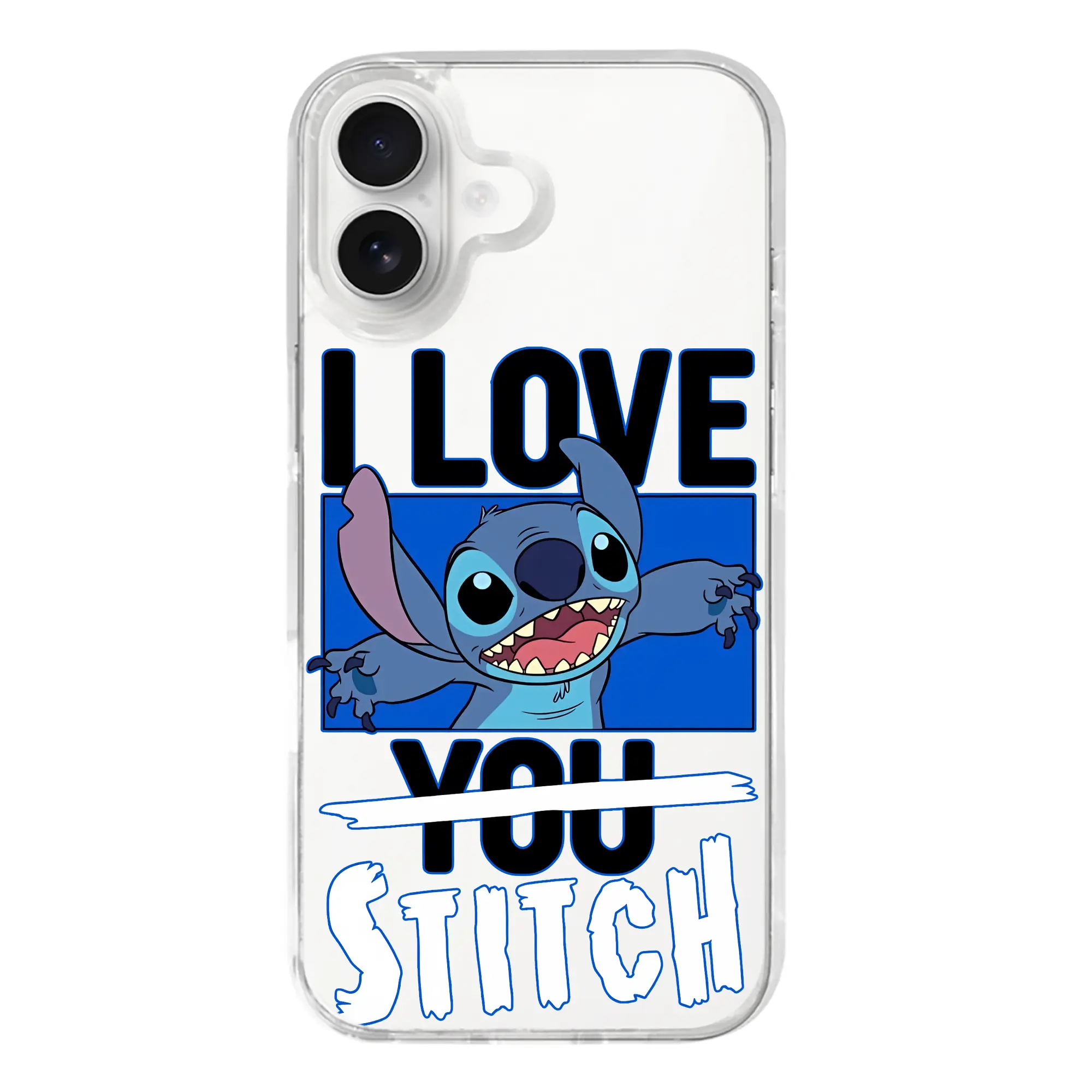 リロ＆スティッチ グッズ スティッチ - iPhone 17シリーズ 透明スマホケース – 薄型・耐衝撃・精密フィット保護カバー